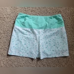 adidas Mint Green and White Skort